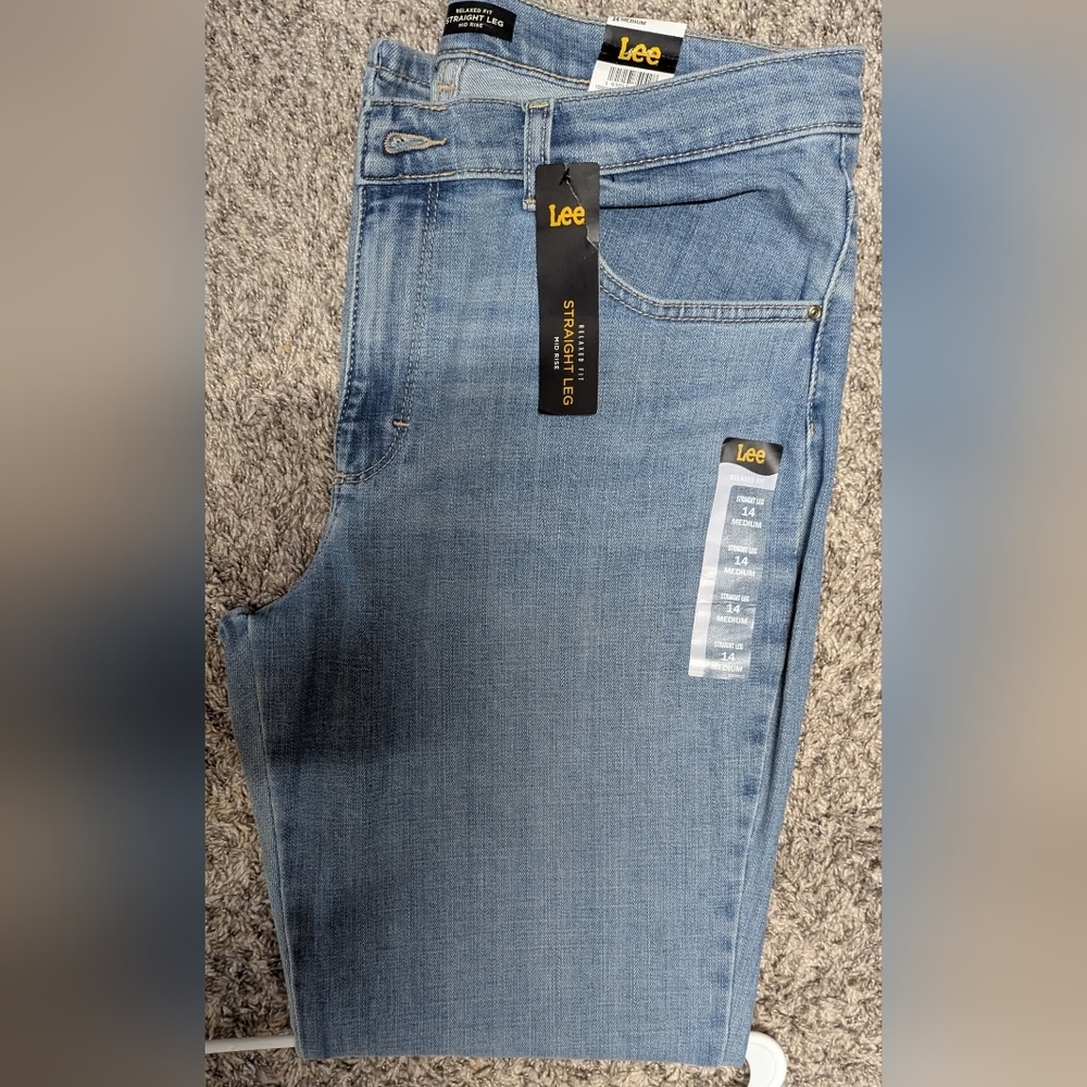 Lee Women's Straight Jeans - Light Blue
